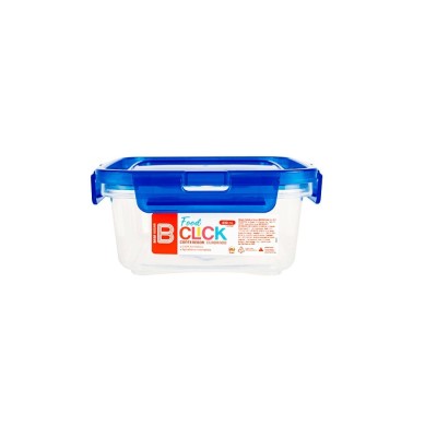 TAPER FOOD CLICK CUADRADO 430 ML
